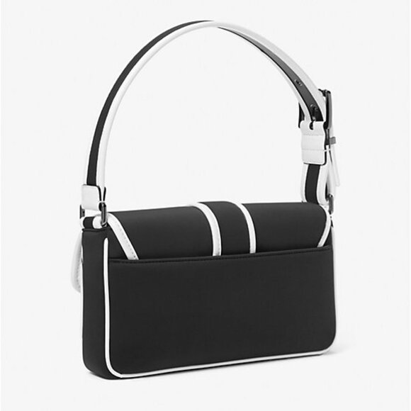 Michael Kors Colby Medium Two-Tone Neoprene Shoulder Bag - Picture 2 of 3